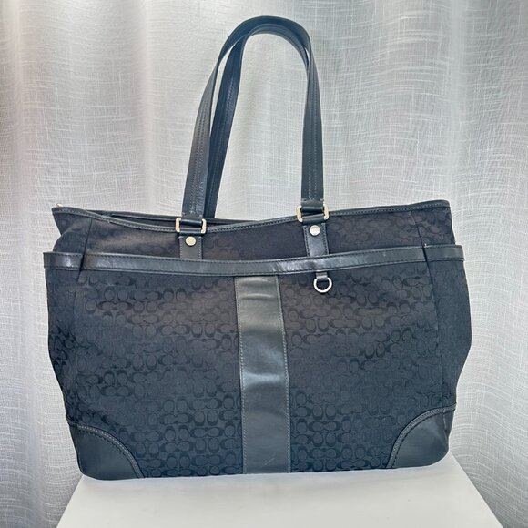 Coach Signature Multifunction Large Travel Tote Baby Diaper Bag - Picture 13 of 13